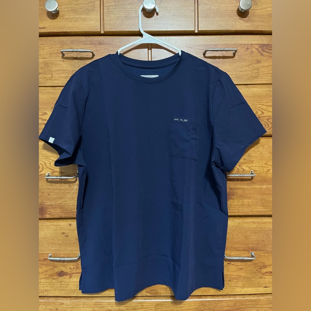 Hypothesis Scrubs BASE CREW SHIRT WOMEN’S CREW NECK TUCK-IN TOP Navy Size XL
